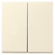 Накладка 2 канальн. кнопочного свторегулятора System 55 Gira крем глянцевый