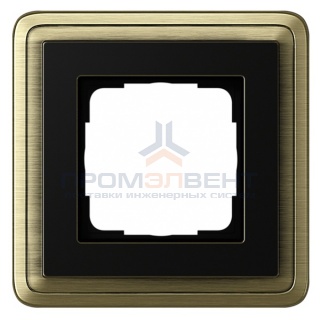 Рамка 1-ая Gira ClassiX Бронза/Черный