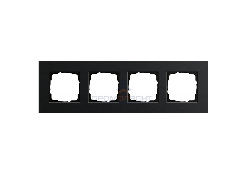 Рамка 4-ая Gira Esprit Черный алюминий