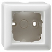 Корпус 1-ый для накладного монтажа с рамкой Standard 55 Gira System 55 Белый глянцевый