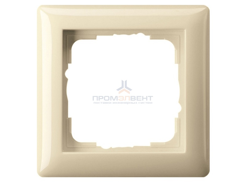 Рамка 1-ая Gira Standard 55 Крем глянцевый