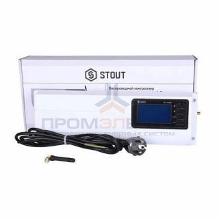 Контроллер термостатических клапанов безпроводной STOUT L-8E (на 8 зон управления + Ethernet, 230В)