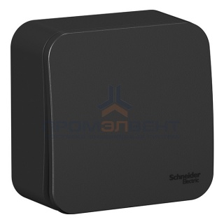 Переключатель 1-клавишный (cх.6) Blanca Schneider Electric 10А 250В антрацит изол.пластина