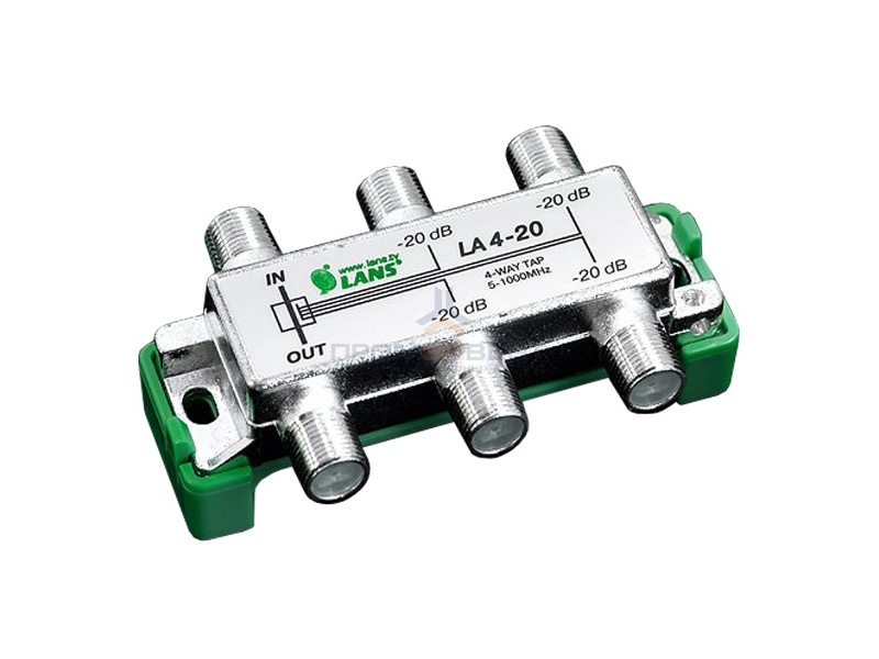 Ответвитель 4 отвода 20.0 дБ