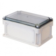 Корпус пластиковый общего назначения IP67, 300x150x160 (высота крышки 35), стенки с выбивными фланца